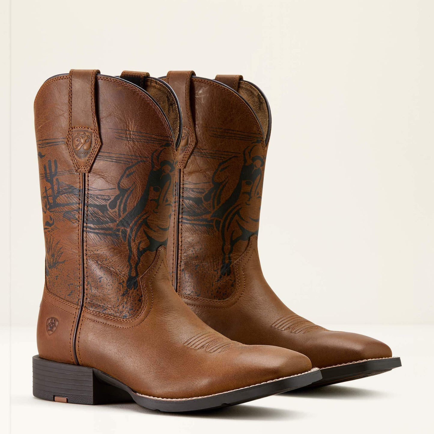 Ariat Men Sport PBR Wide Square Toe Cowboy Boot