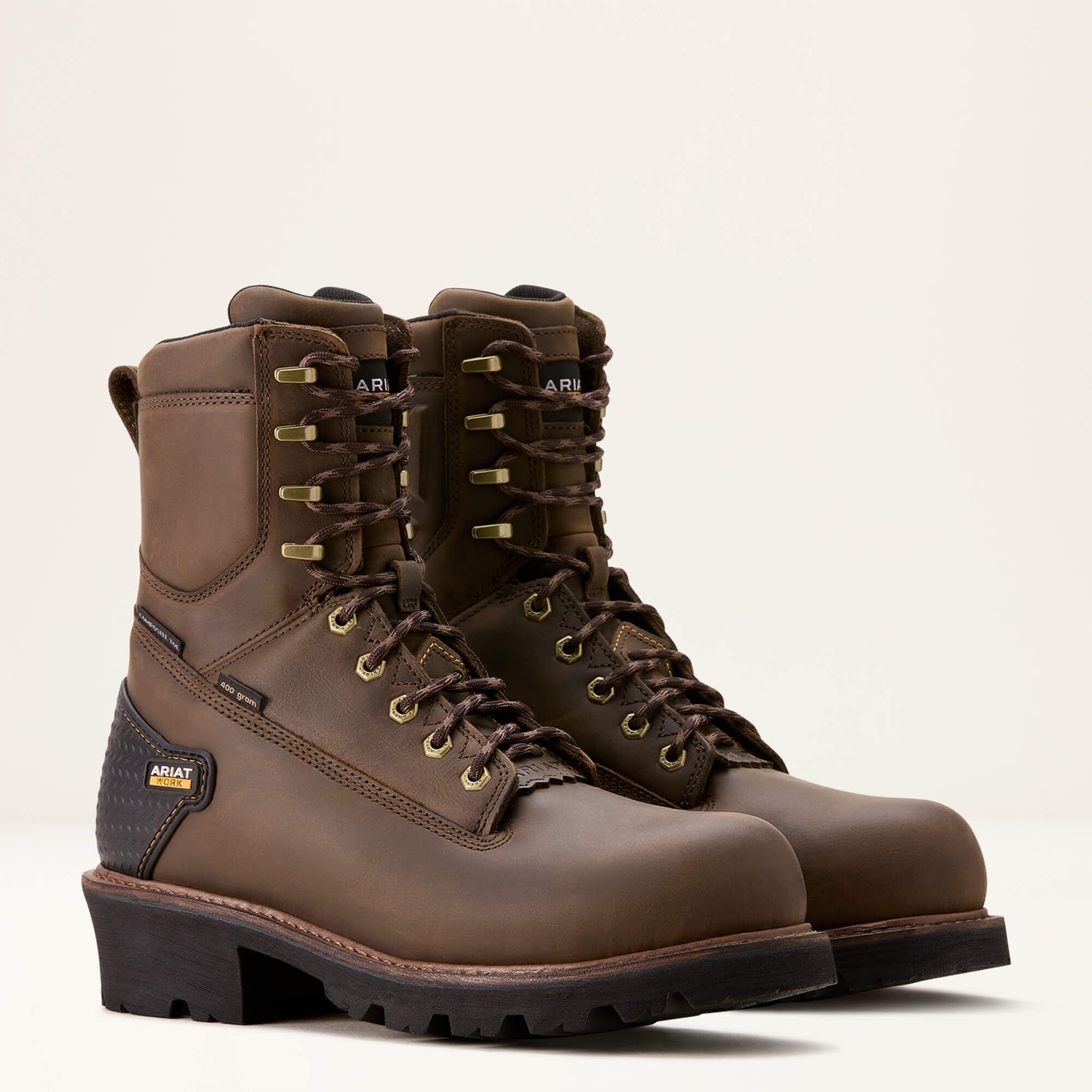 Ariat Men Powerline 8" 400G Waterproof 400g Composite Toe Work Boot