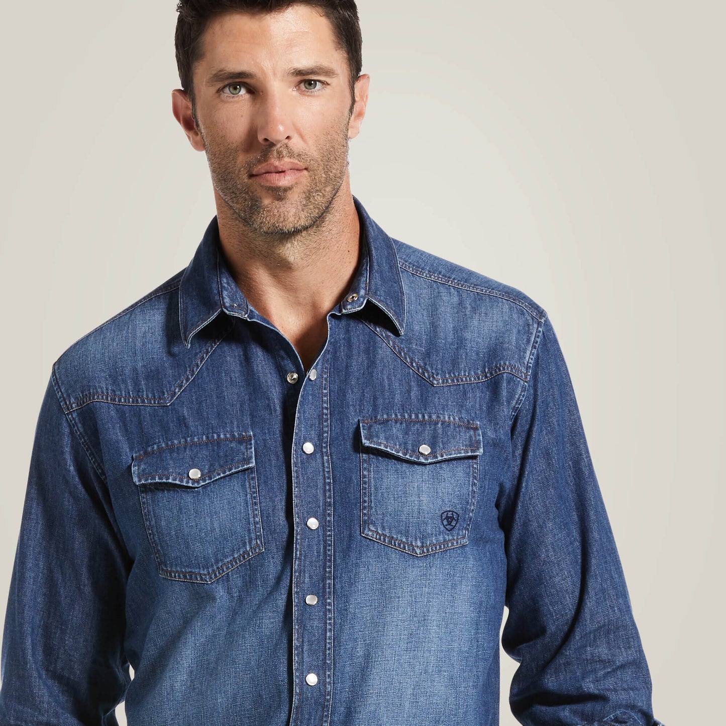 Ariat Men|Trends Denim Retro Fit Shirt