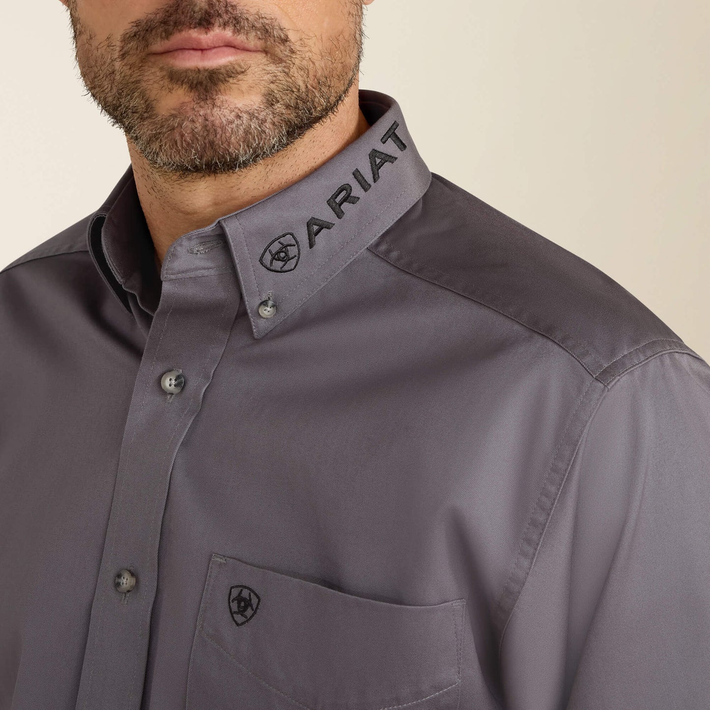 Ariat Men Team Logo Twill Classic Fit Shirt
