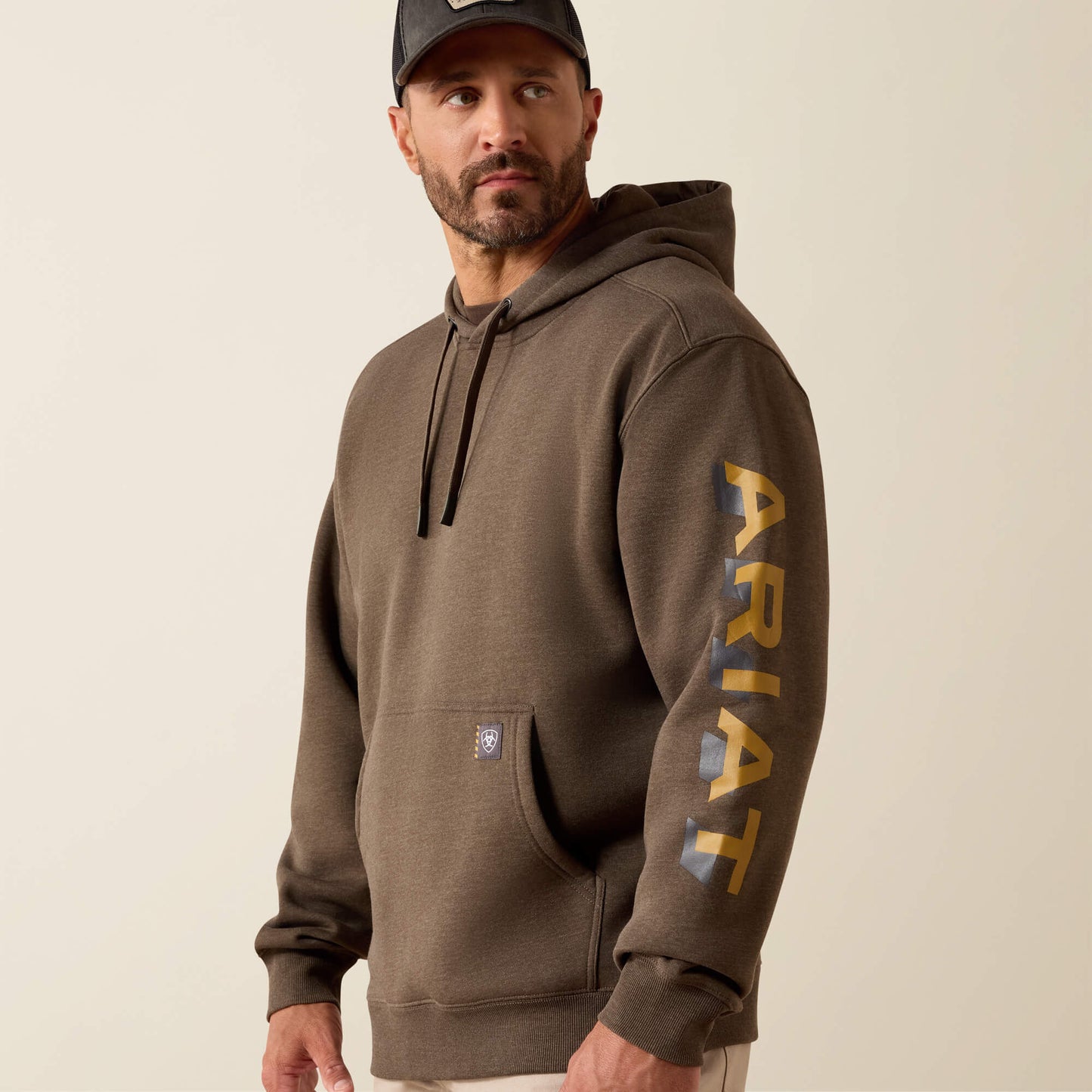 Ariat Men Rebar Lightweight Logo Hoodie