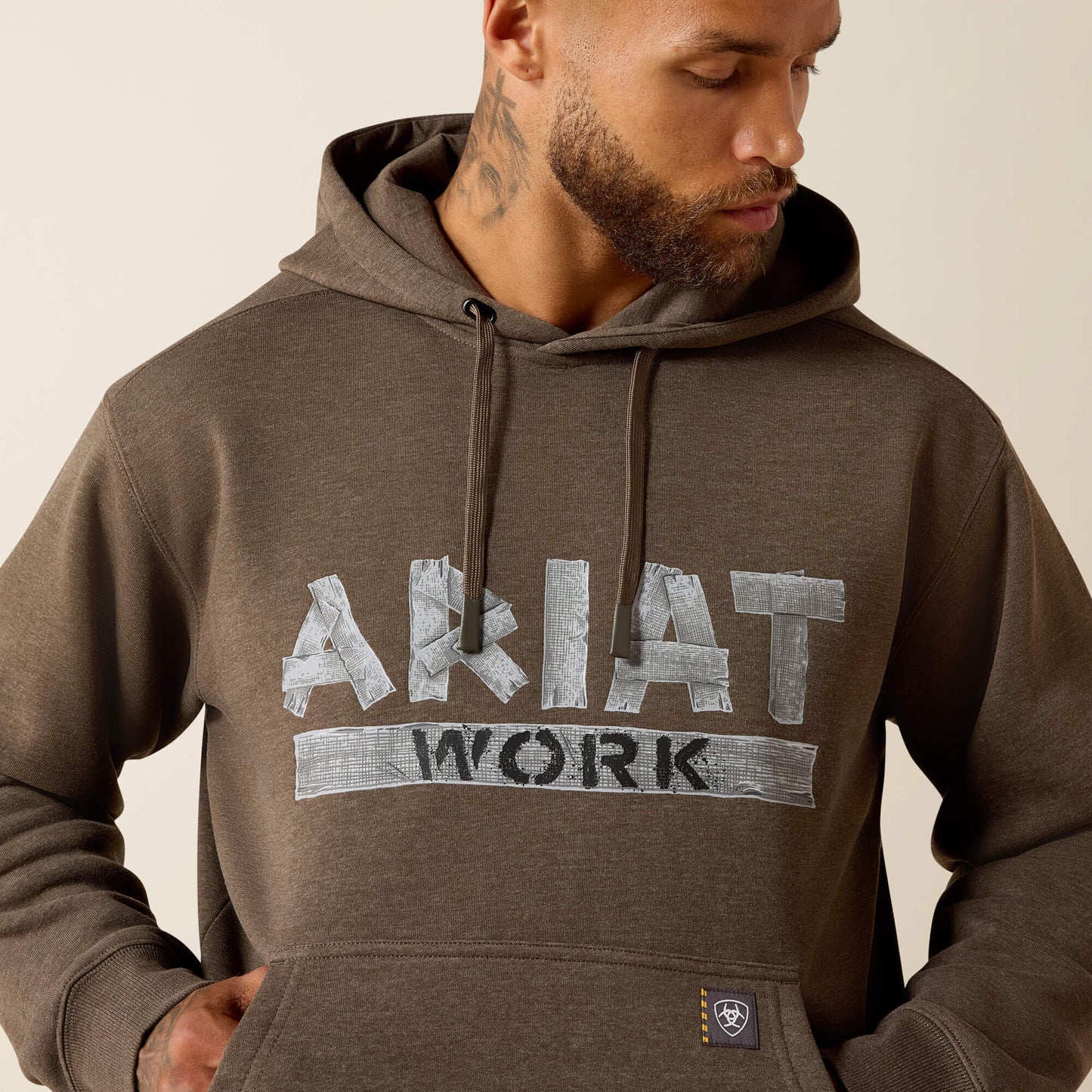 Ariat Men Rebar Lightweight Duct Logo Hoodie