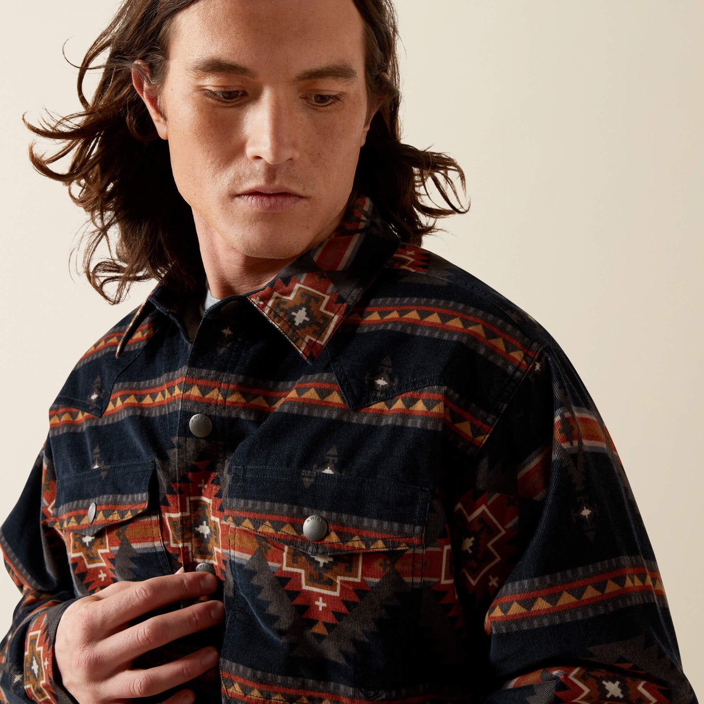 Ariat Men Hensley Corduroy Retro Shirt Jacket