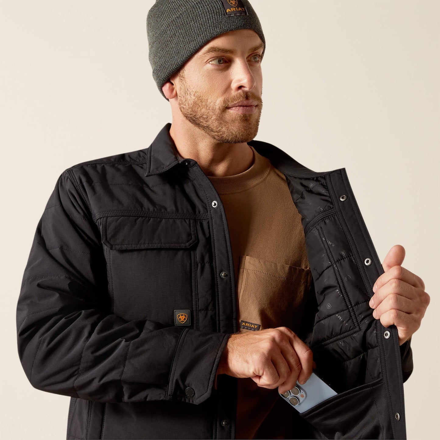 Ariat Men Rebar Cordura Ripstop Insulated Shirt Jacket