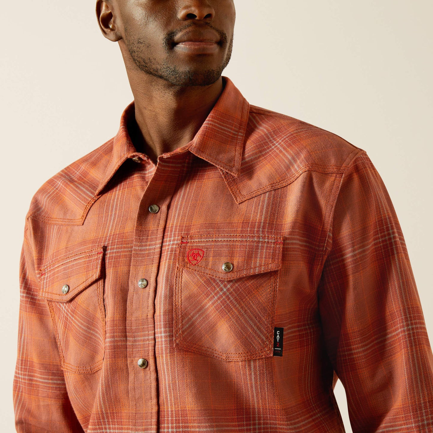 Ariat Men FR Wayne Retro Fit Snap Work Shirt