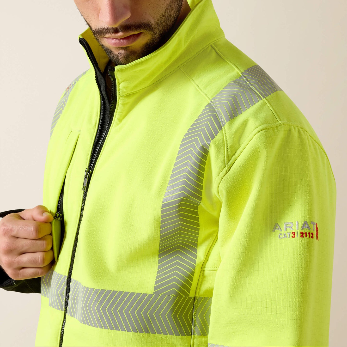 Ariat Men FR Vernon Hi-Vis Softshell Jacket
