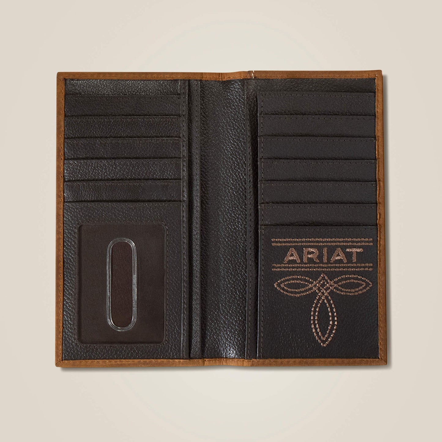 Ariat Men Flag Shield Rodeo Wallet