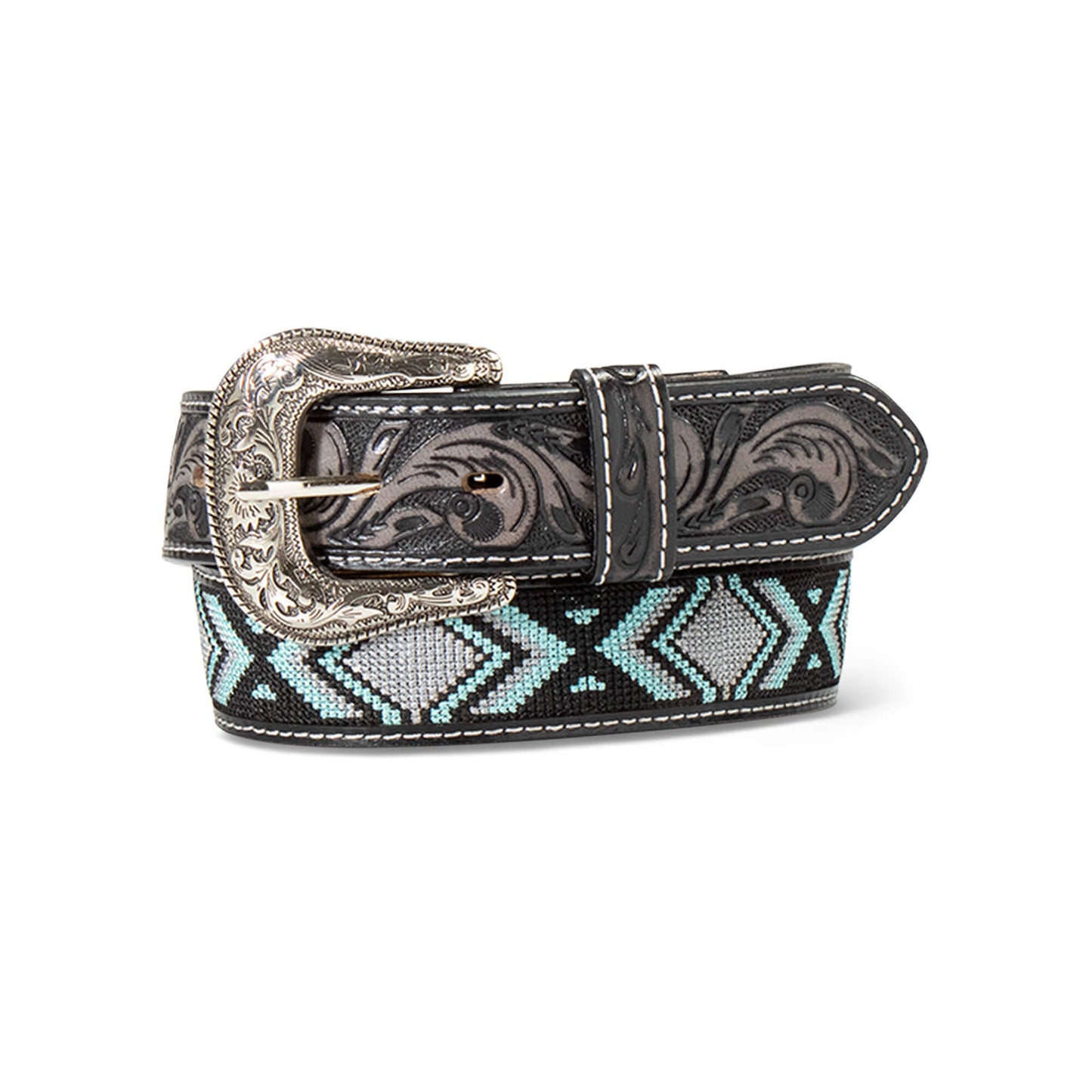 Ariat Men Woven Geo Inlay Belt