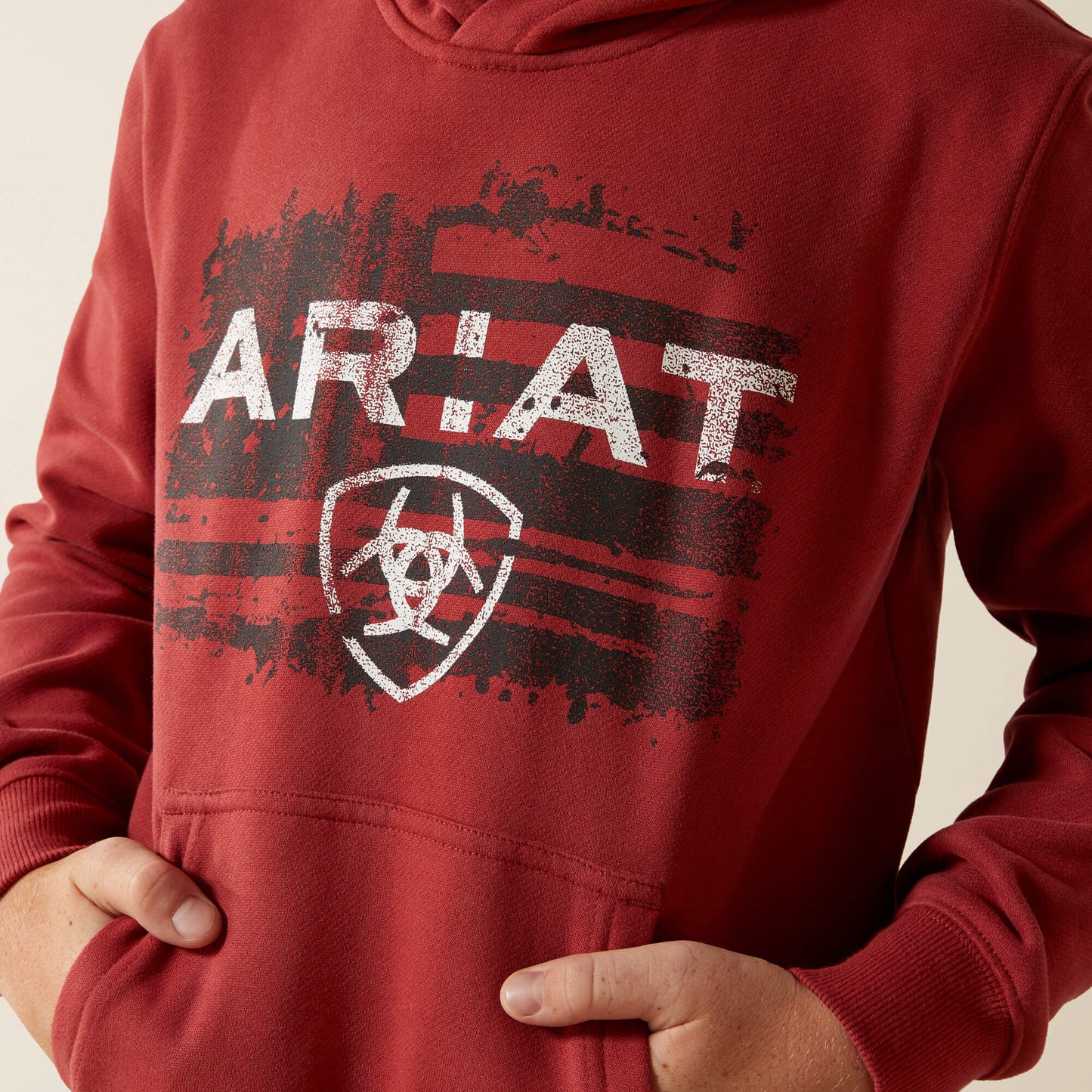 Ariat Kids Ariat Liquid Stamp Flag Hoodie