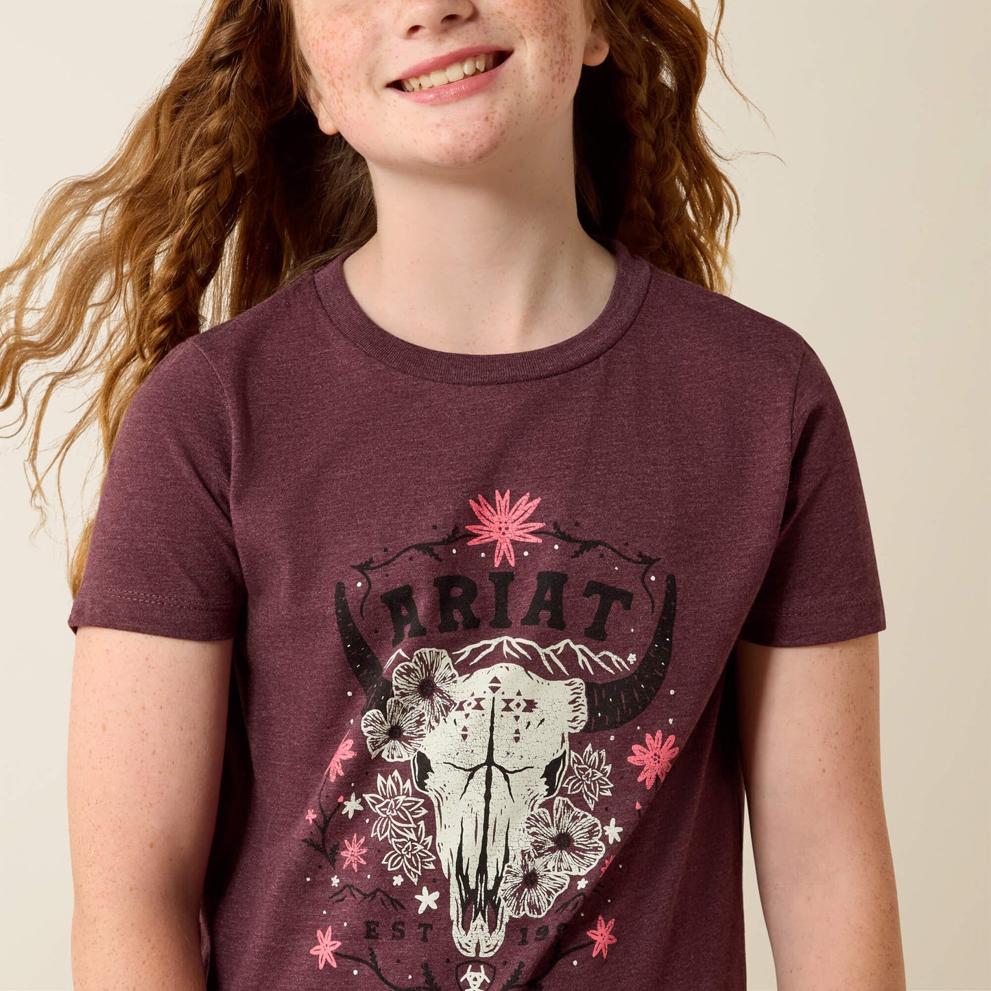 Ariat Kids Ariat Skulls Florals T-Shirt