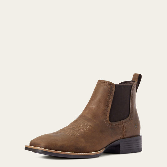 Ariat Men Booker Chelsea Wide Square Toe Western Boot