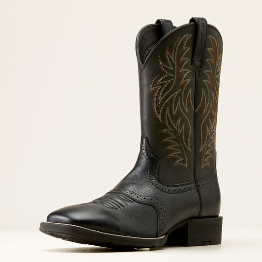 Ariat Men Sport Western Wide Square Toe Cowboy Boot