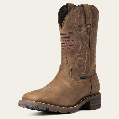 Ariat Men Hybrid Patriot Waterproof Western Boot