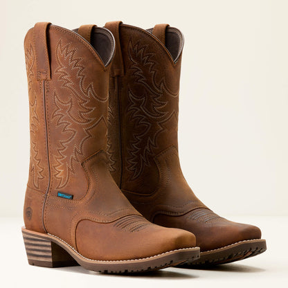 Ariat Men Hybrid Roughstock Square Toe Waterproof Cowboy Boot