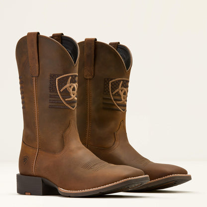 Ariat Men Sport Freedom Wide Square Toe Cowboy Boot