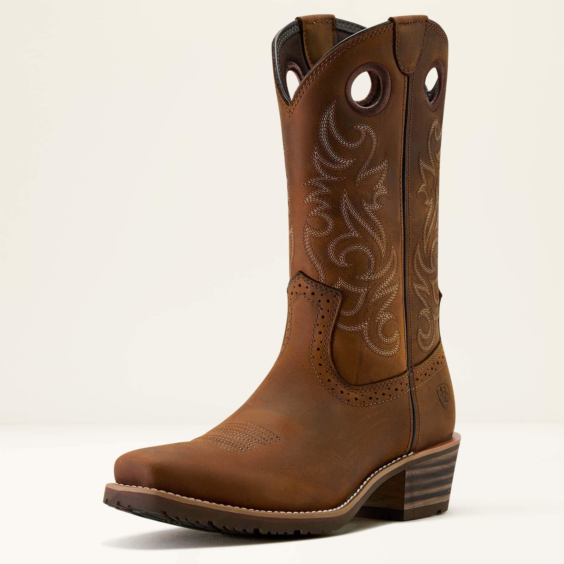 Ariat Men Hybrid Roughstock Square Toe Cowboy Boot
