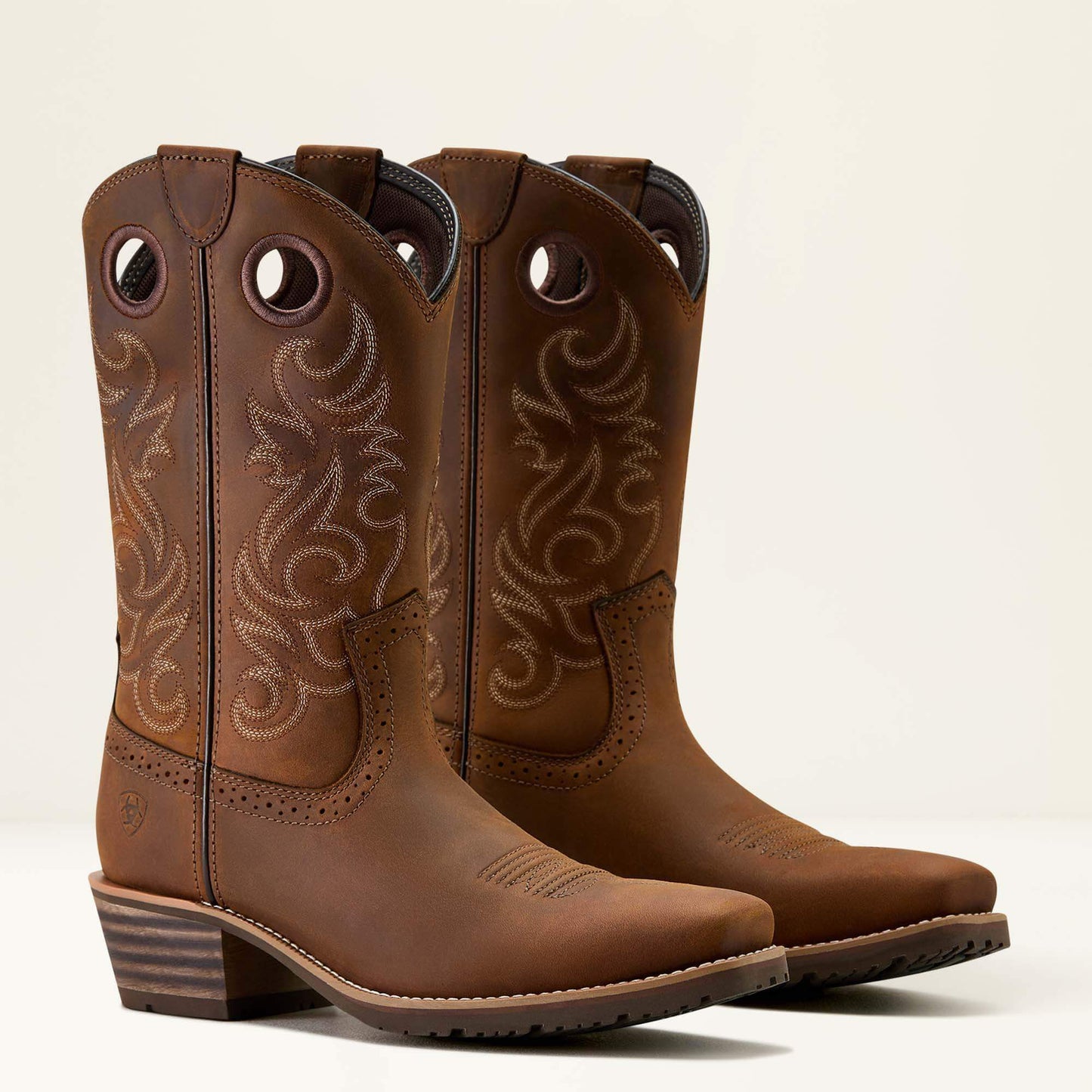 Ariat Men Hybrid Roughstock Square Toe Cowboy Boot