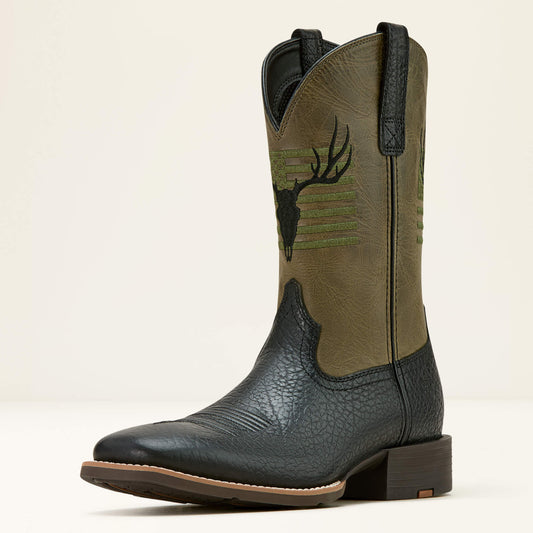 Ariat Men Sport Antlers Cowboy Boot