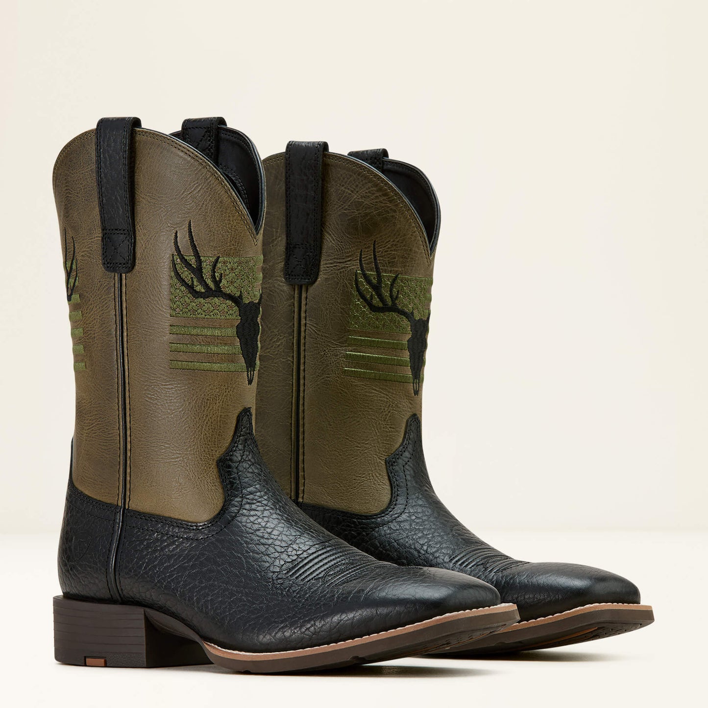 Ariat Men Sport Antlers Cowboy Boot
