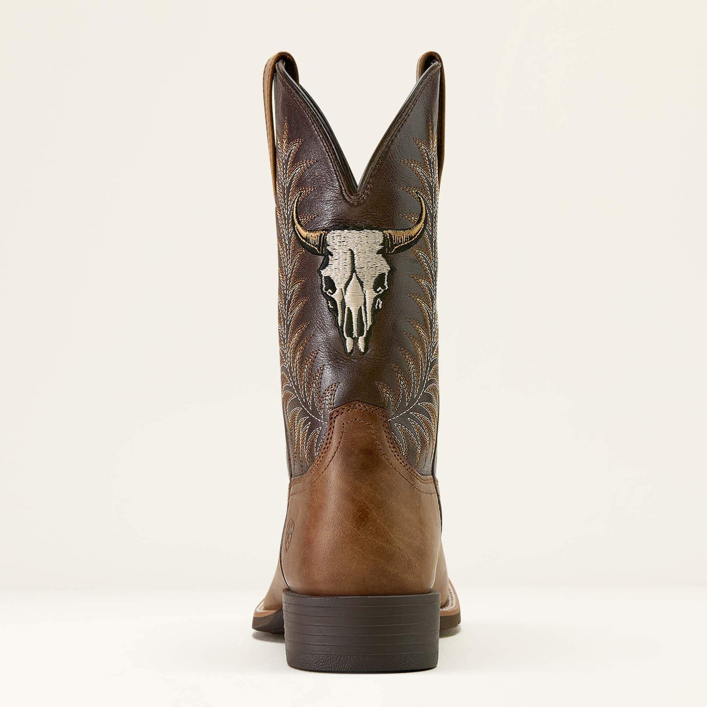 Ariat Men Sport Steer Skull Wide Square Toe Cowboy Boot