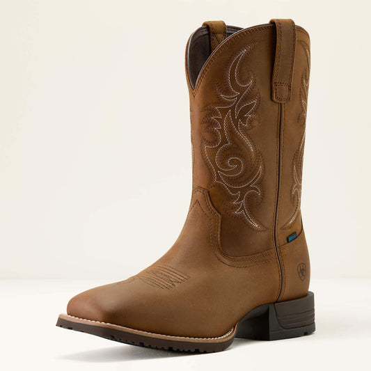 Ariat Men Hybrid Ranchway Waterproof Wide Square Toe Cowboy Boot