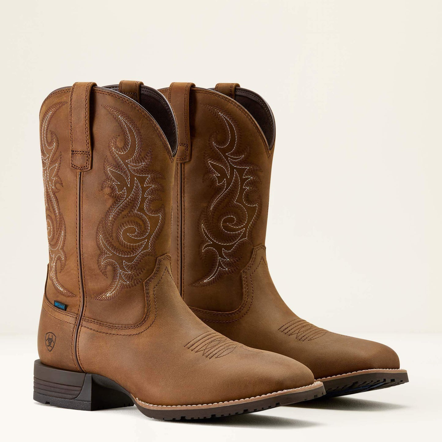 Ariat Men Hybrid Ranchway Waterproof Wide Square Toe Cowboy Boot