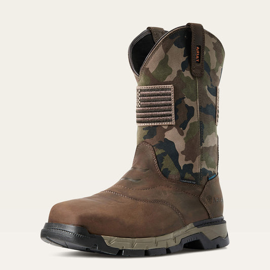 Ariat Men Rebar Flex Patriot Waterproof Composite Toe Work Boot