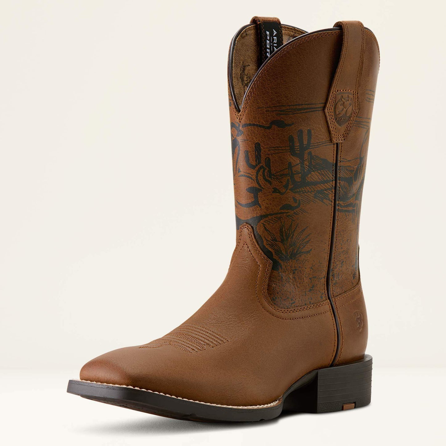 Ariat Men Sport PBR Wide Square Toe Cowboy Boot