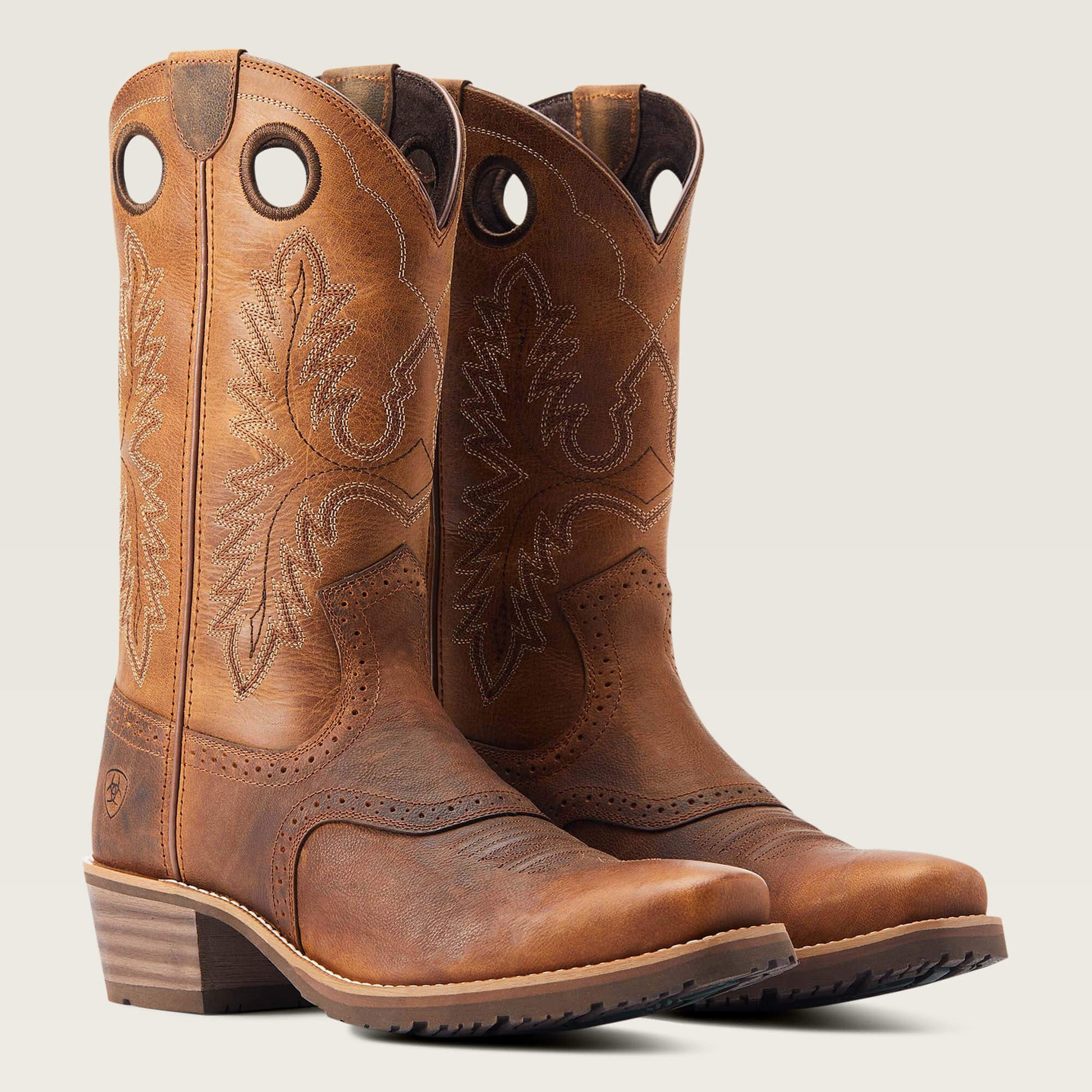 Ariat Men Hybrid Roughstock Square Toe Cowboy Boot