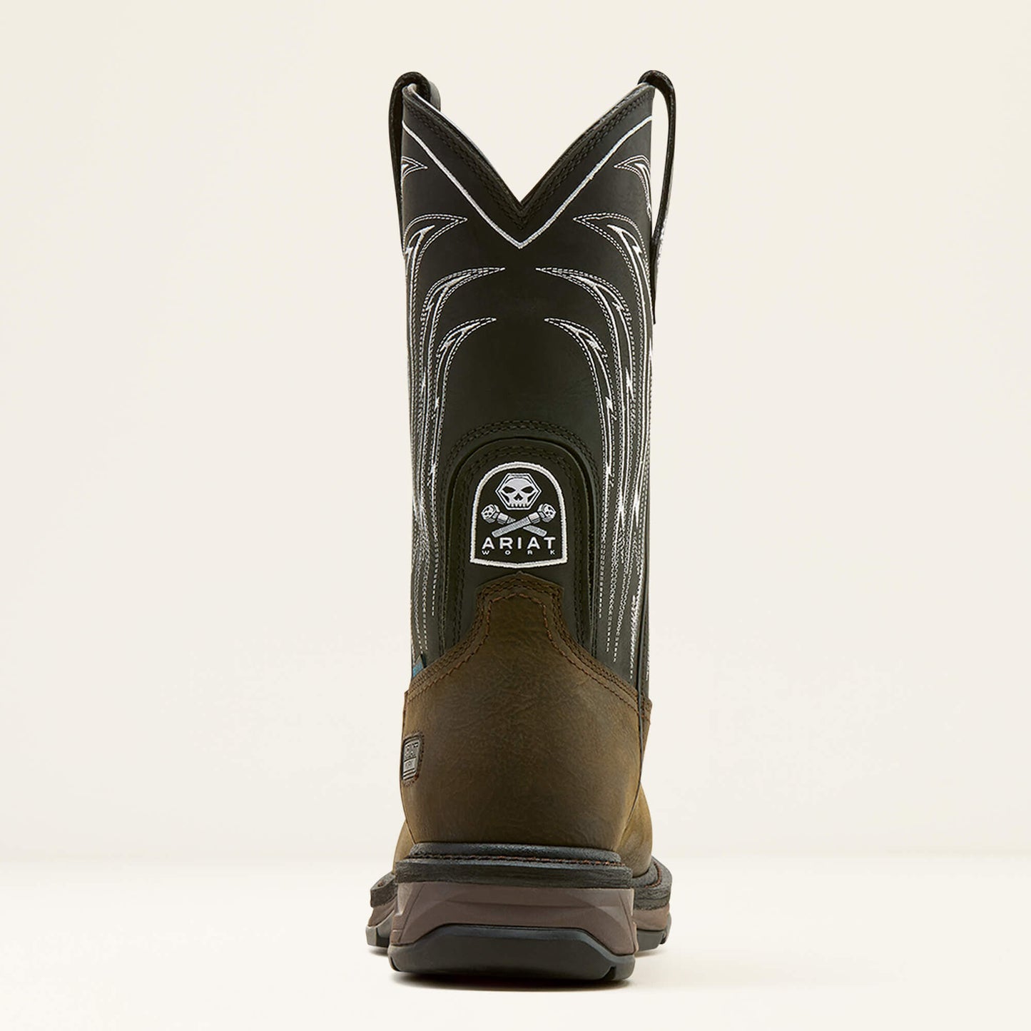 Ariat Men WorkHog XT Bolt Skull Waterproof Wide Square Toe Carbon Toe Work Boot