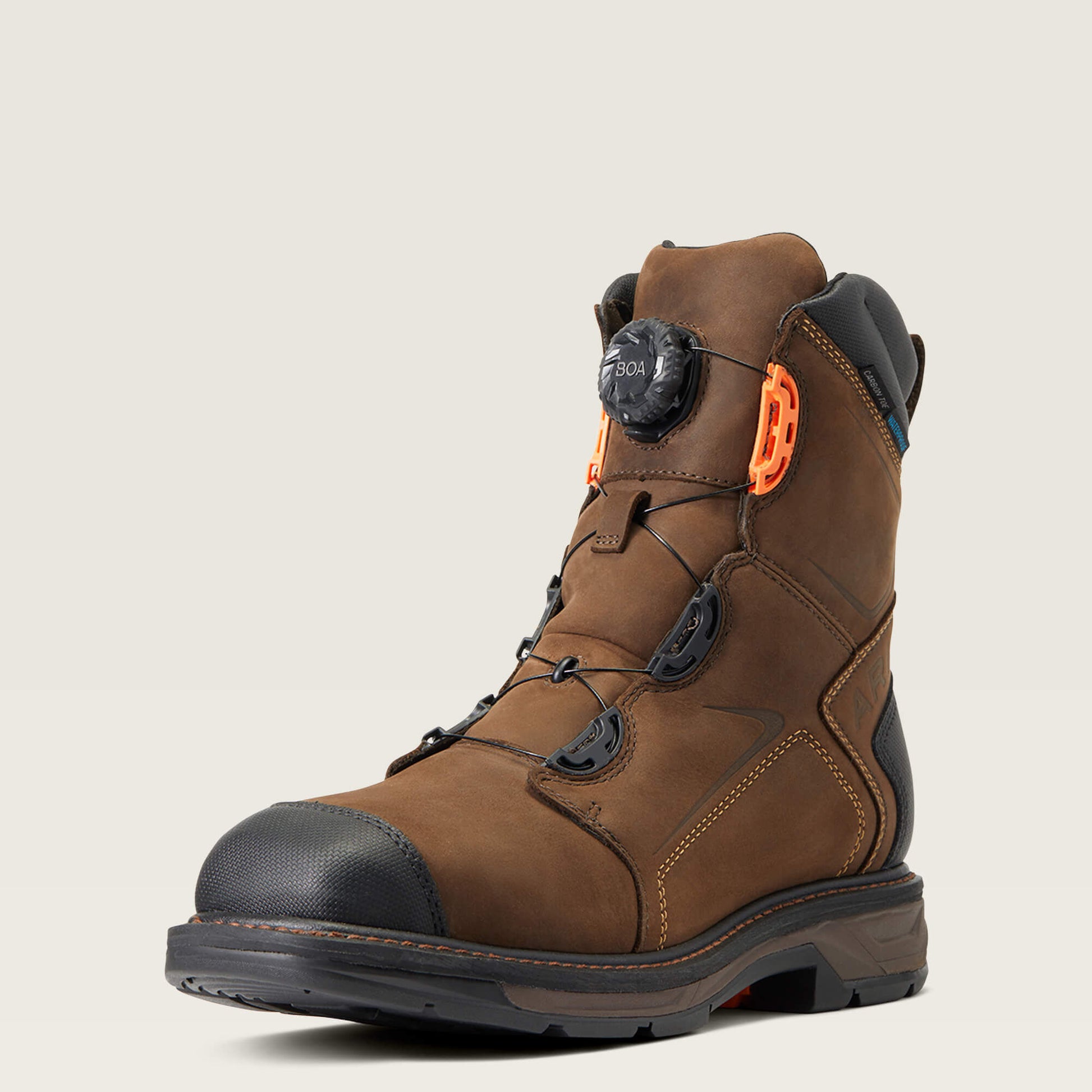 Ariat Men WorkHog XT 8" BOA Waterproof Carbon Toe Work Boot