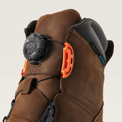 Ariat Men WorkHog XT 8" BOA Waterproof Carbon Toe Work Boot