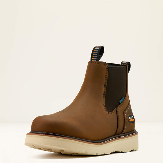 Ariat Men Rebar Wedge Chelsea Waterproof Work Boot