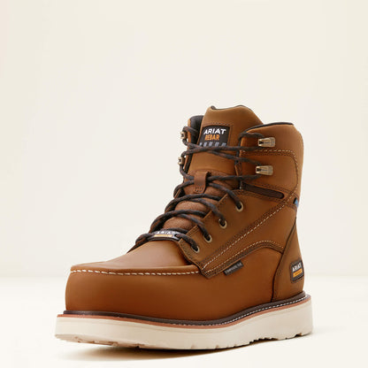 Ariat Men Rebar Wedge Moc Toe 6" Waterproof Composite Toe Work Boot