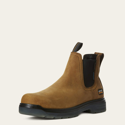 Ariat Men Turbo Chelsea Waterproof Carbon Toe Work Boot