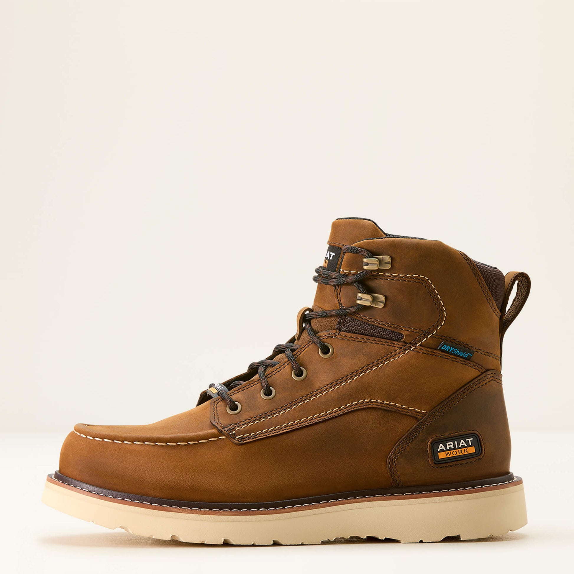 Ariat Men Rebar Wedge Moc Toe 6" Waterproof Work Boot