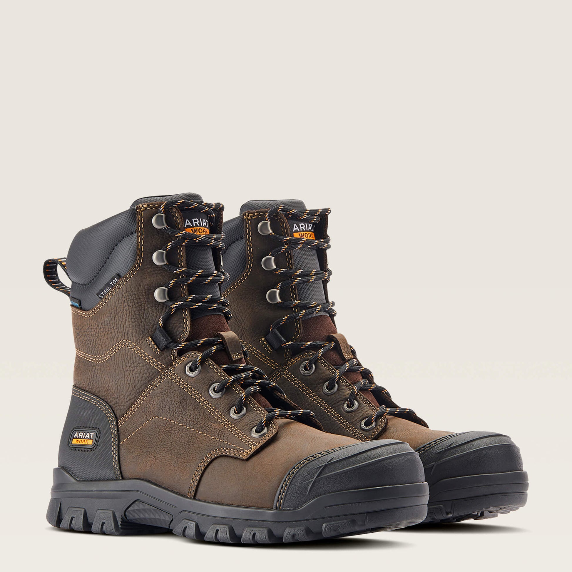 Ariat Men Treadfast 8" Waterproof Steel Toe Work Boot