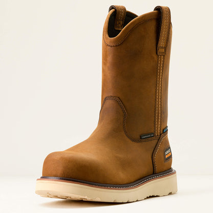 Ariat Men Rebar Wedge Pull-On Waterproof Composite Toe Work Boot