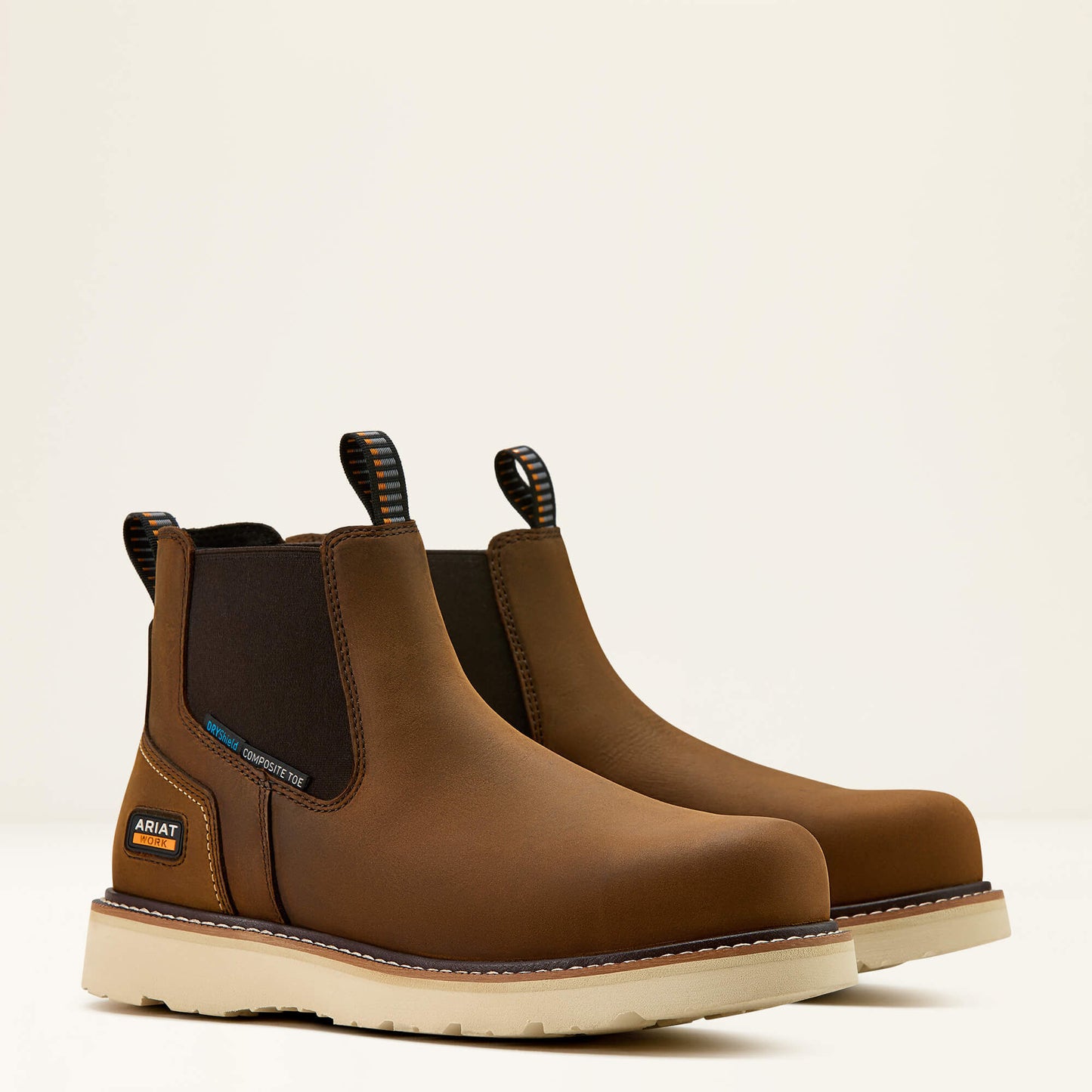 Ariat Men Rebar Wedge Chelsea Waterproof Composite Toe Work Boot