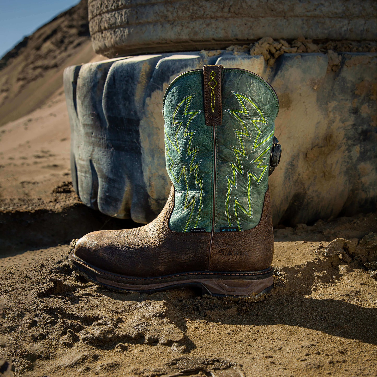 Ariat Men WorkHog XT BOA Waterproof Carbon Toe Work Boot