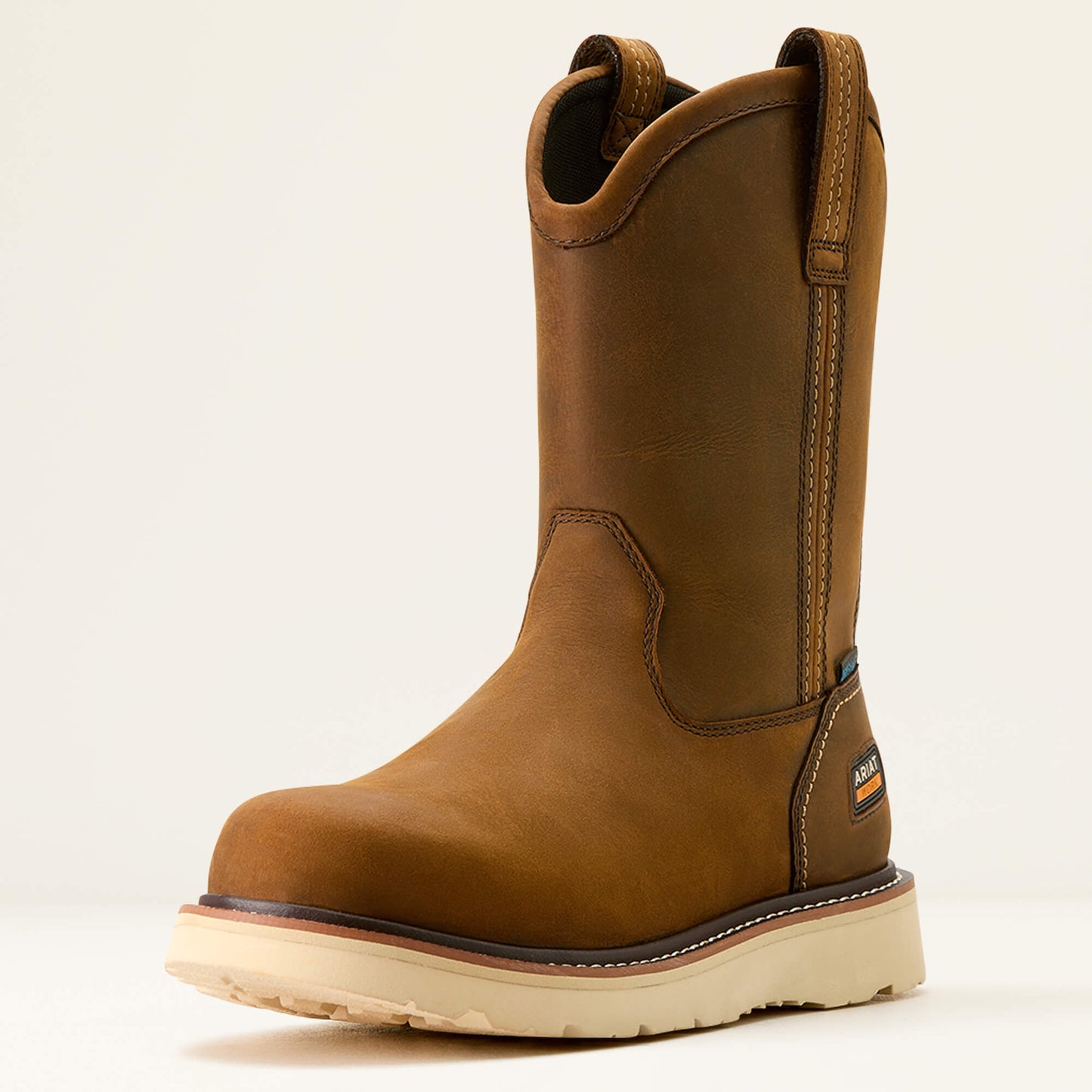 Ariat Men Rebar Wedge Pull-On Waterproof Work Boot