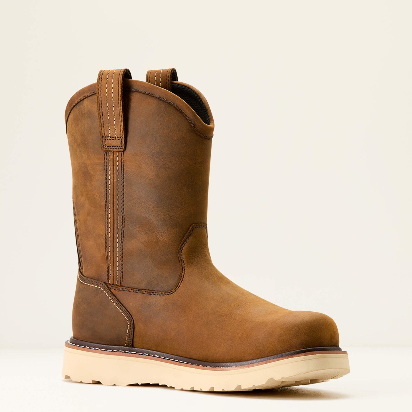 Ariat Men Rebar Wedge Pull-On Waterproof Work Boot