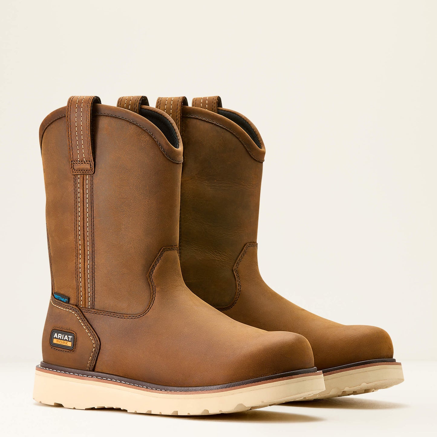 Ariat Men Rebar Wedge Pull-On Waterproof Work Boot