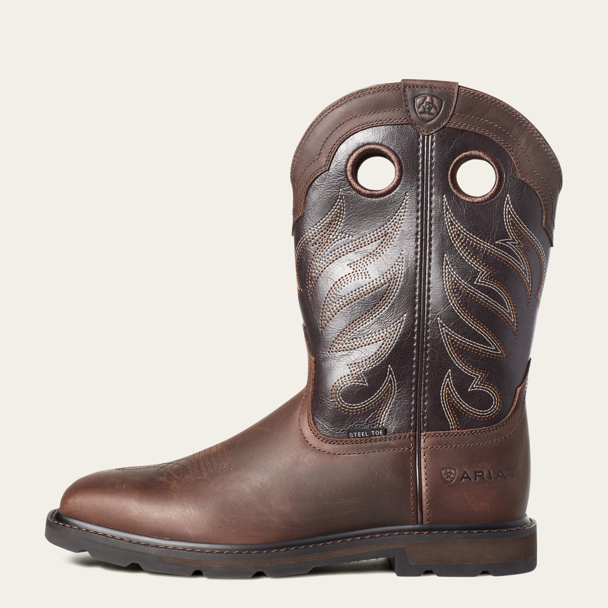 Ariat Men Groundwork Wide Square Toe Steel Toe Work Boot