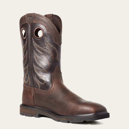 Ariat Men Groundwork Wide Square Toe Steel Toe Work Boot