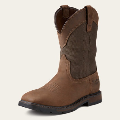 Ariat Men Groundbreaker Wide Square Toe Waterproof Steel Toe Work Boot