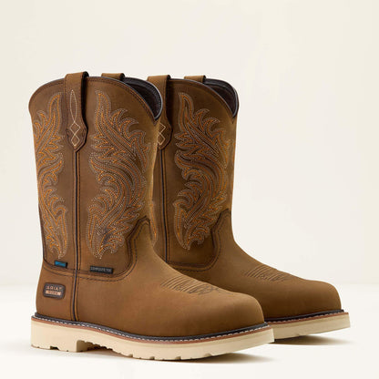 Ariat Men Activator Argo Waterproof Round Toe Composite Toe Work Boot