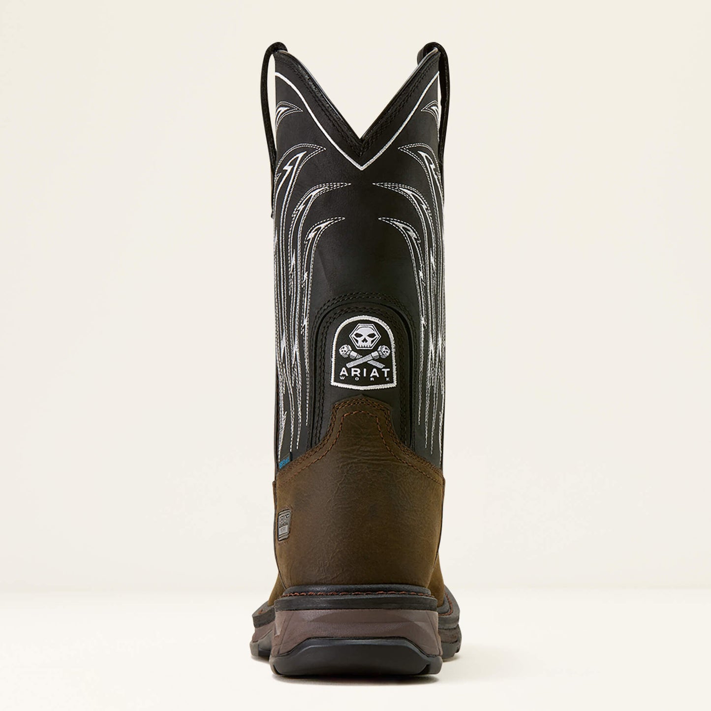 Ariat Men WorkHog XT Bolt Skull Waterproof Wide Square Toe Work Boot