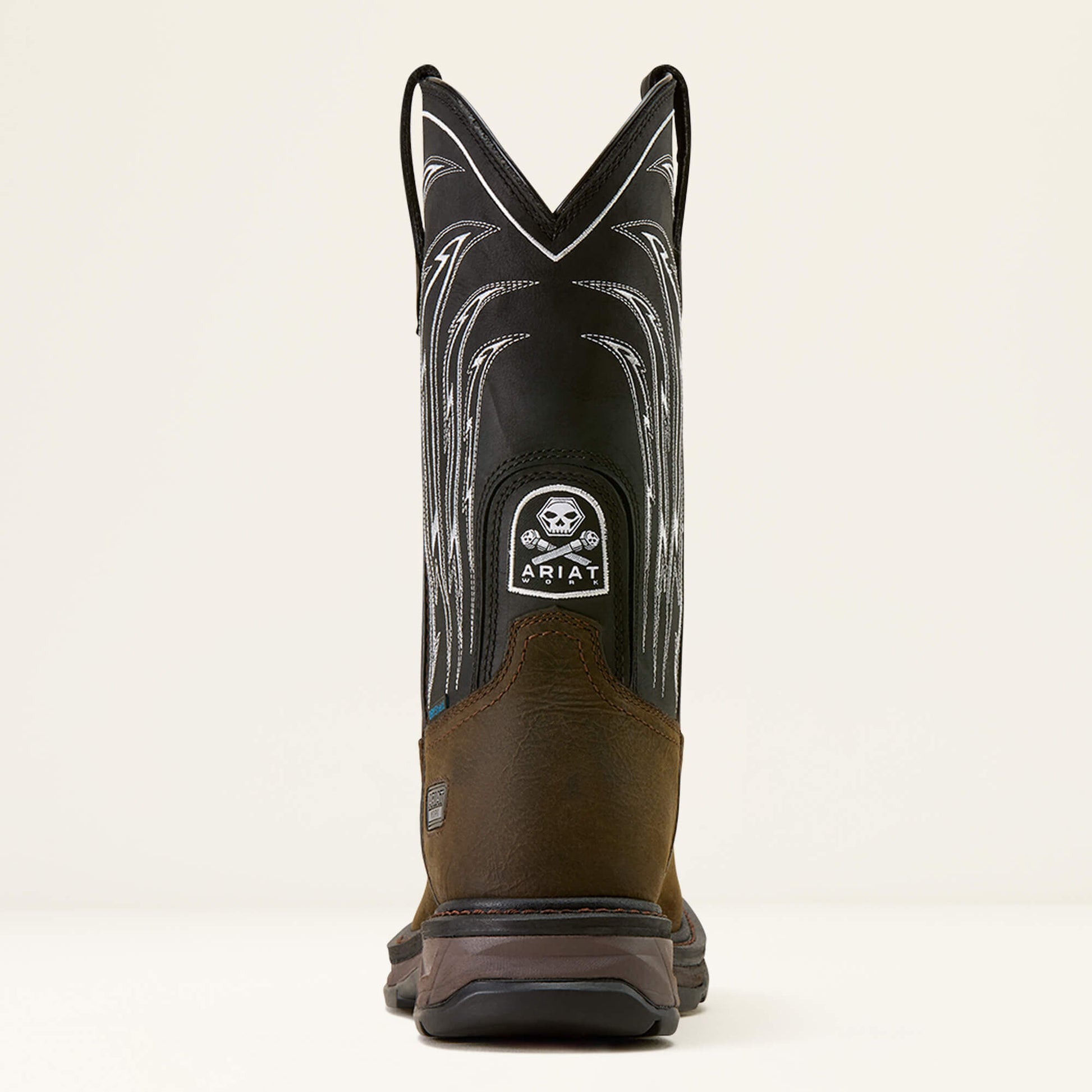 Ariat Men WorkHog XT Bolt Skull Waterproof Wide Square Toe Work Boot