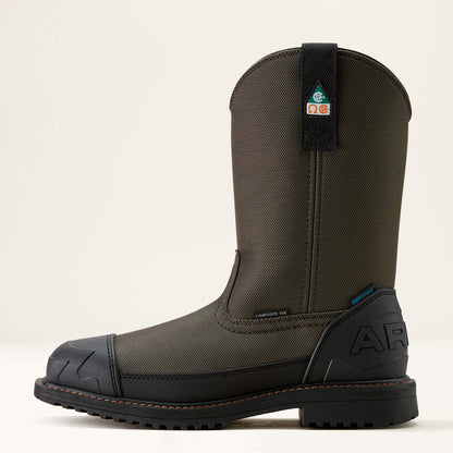 Ariat Men RigTEK Wildcat Pull-On CSA Waterproof Wide Square Toe Composite Toe Work Boot